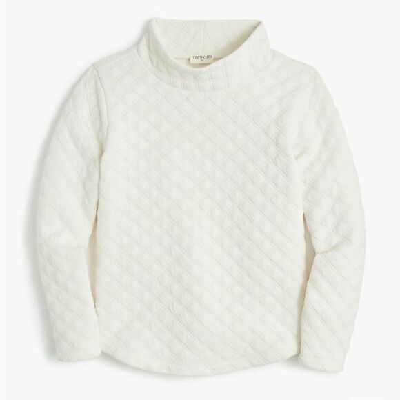 Jcrew factory Girls' quilted mockneck pullover - Picture 1 of 6